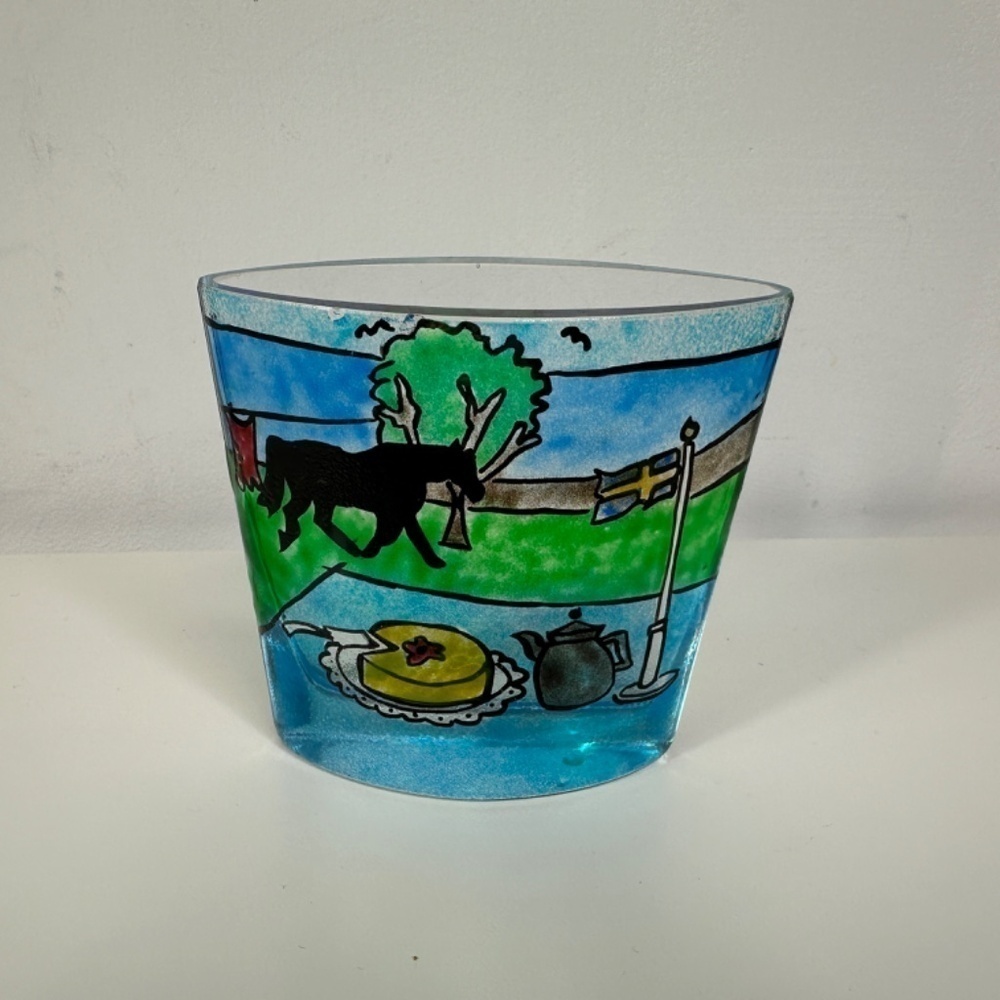 Jeanette Karsten Colorful Horse VASE of Lindshammer Sweden 2007
